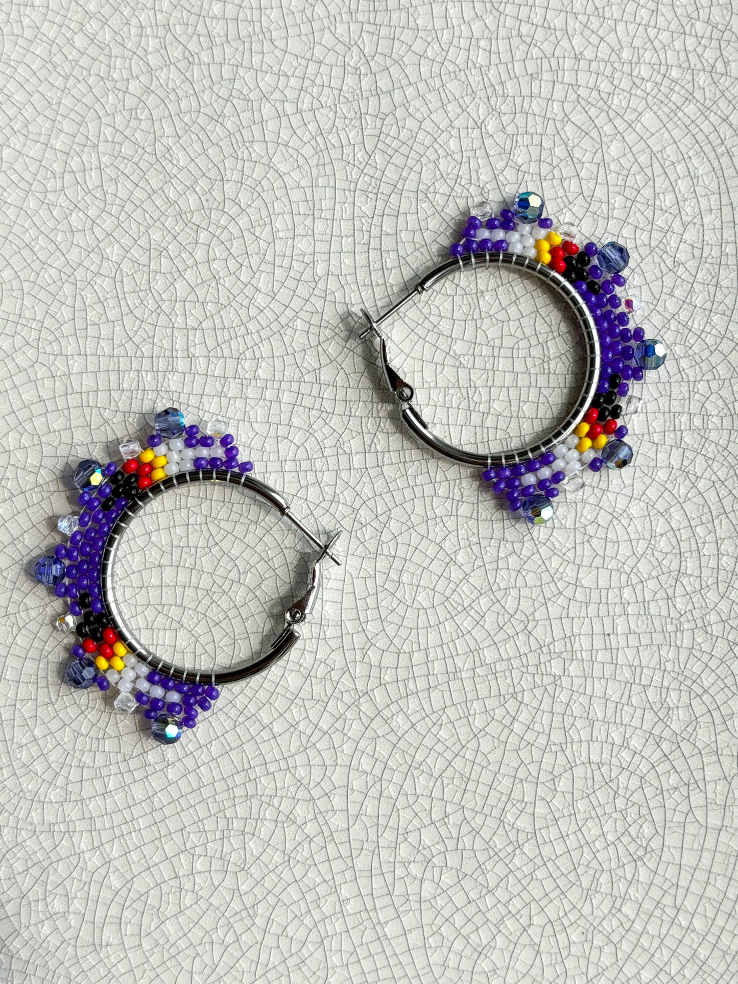 Small Purple Hoops