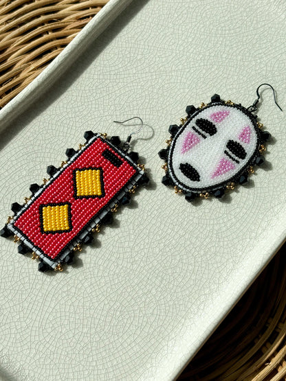 No Face Bath Token Earrings