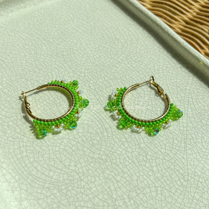 Small Daisy Hoops